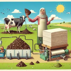 Fun Fact Image - Converting Cow Manure into Sustainable, Ready-To-Use Paper