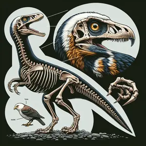 Fun Fact Image - Unveiling the Mystery of Hollow Bones in Avian Dinosaurs