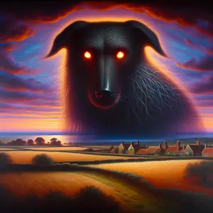 Fun Fact Image - The Tale of Black Shuck: England's Legendary Ghost Dog