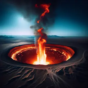 Fun Fact Image - Turkmenistan's 'Door to Hell': a Fiery Enigma Since 1971