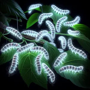 Fun Fact Image - The Accidental Discovery of Sweet, Glowing Silk by Worms