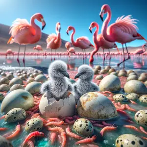 Fun Fact Image - Why Flamingos Aren't Born with Their Iconic Pink Color