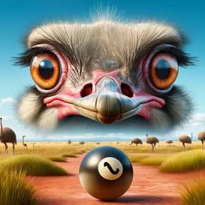 Fun Fact Image - The Unique Characteristics of the Ostrich's Gigantic Eye