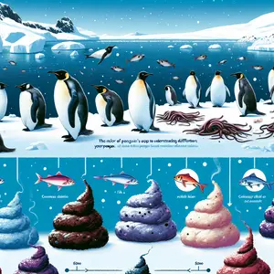 Fun Fact Image - The Fascinating Hue of Penguin Waste: a Nature Insight