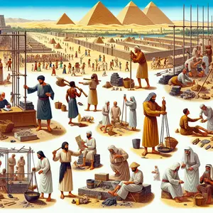 Fun Fact Image - The Great Pyramids: Constructed by Skilled Labor, Not Slaves