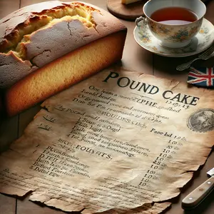 Fun Fact Image - How Pound Cake Earned Its Name from a Classic Recipe Formula