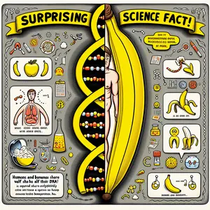 Fun Fact Image - Half of Human Dna Is Shared with Bananas: a Surprising Fact