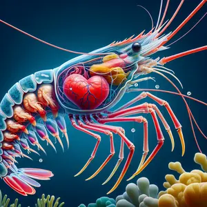 Fun Fact Image - The Intriguing Anatomy: Exploring the Heart of a Shrimp