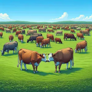 Fun Fact Image - Cows Form Strong Friendship Bonds with Fellow Herd Members