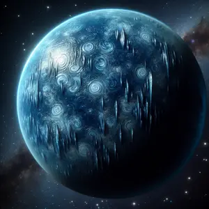 Fun Fact Image - Stunning Exoplanet with Sideways Glass Rain Phenomenon