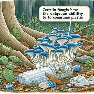 Fun Fact Image - Fungi That Can Break Down Plastic: Nature's Unique Solution