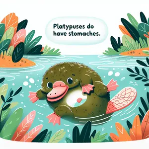 Fun Fact Image - Intriguing and Rare Insight into the Unique Platypus