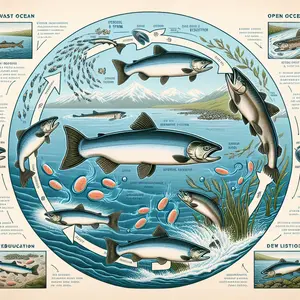 Fun Fact Image - The Remarkable Journey and Life Cycle of Pacific Salmon