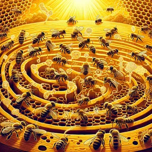 Fun Fact Image - Unveiling the Waggle Dance: Inside the Secret Life of Bees