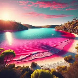 Fun Fact Image - Discover the Enigmatic Beauty of Australia's Pink Lake