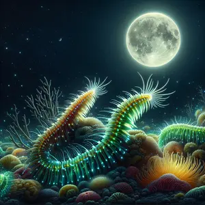 Fun Fact Image - Enchanting Glow: The Bioluminescence of Bermuda Fireworms