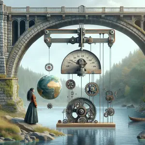 Fun Fact Image - The Bridge of Scale: an Architectural Marvel Spanning Ages