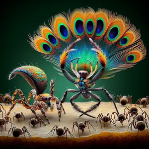 Fun Fact Image - Vibrant Courtship Dance of the Peacock Spider Unveiled