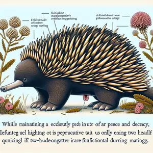 Fun Fact Image - The Unique Anatomy of the Echidna's Four-Headed Penis