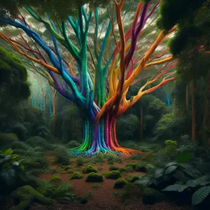 Fun Fact Image - The Stunningly Colorful Chinese Rainbow Eucalyptus Tree