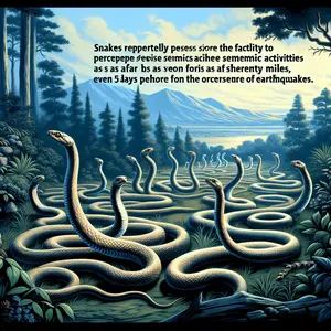 Fun Fact Image - Snakes' Ability to Sense Earthquakes Before They Happen