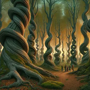 Fun Fact Image - Enigmatic Curves: The Mystical Dancing Forest of Kaliningrad