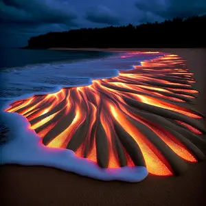 Fun Fact Image - Mozambique's Flaming Sand: a Rare Optical Phenomenon