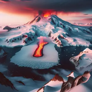 Fun Fact Image - Unveiling Mount Erebus: Antarctica's Hidden Lava Lake Gem