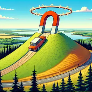 Fun Fact Image - Lithuania's Enigmatic Magnetic Hill: Where Cars Defy Gravity