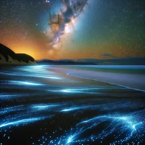 Fun Fact Image - The Mysterious Tale of New Zealand's Bioluminescent Beaches