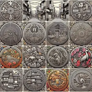 Fun Fact Image - Japanese Manhole Covers: Unique Civic Art Not Just Utility