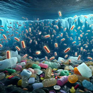 Antarctic Bacteria's Rapid Evolution in Plastic Degradation