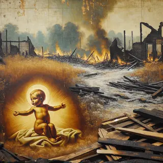 The Astonishing Story of the Dancing Baby Jesus Artwork