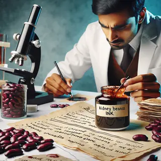 Accidental Creation of Ink Using Rajma: a Fascinating Find