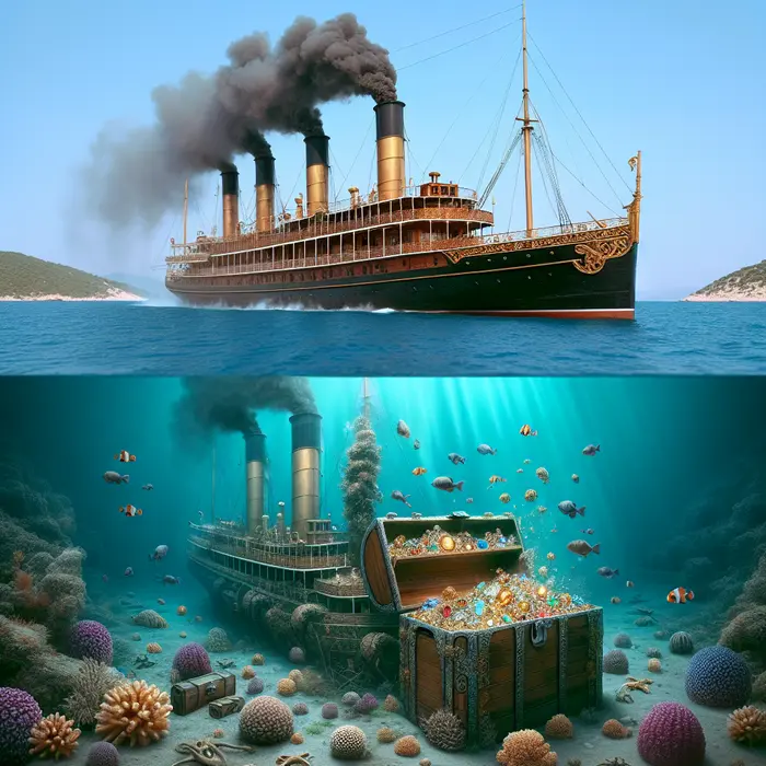 Fun Fact Image - The Lost Ottoman Steamship With Treasure Worth Millions