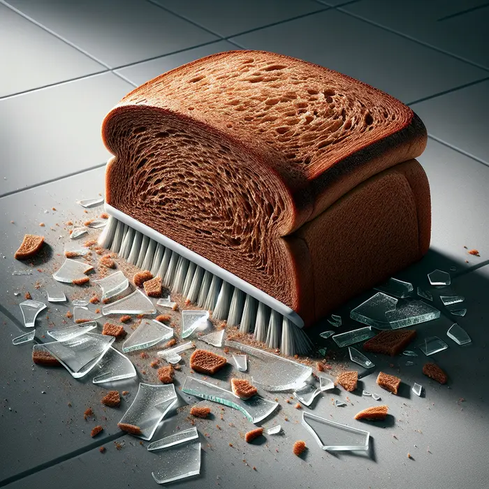 Fun Fact Image - Creative Cleanup: How Bread Can Help Gather Shattered Glass