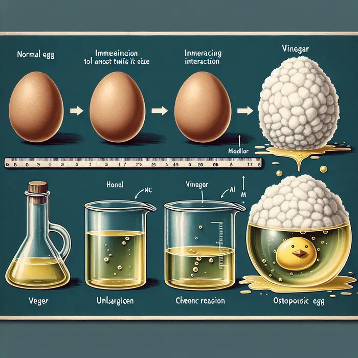 Fun Fact Image - How to Make Eggs Expand in Size Using Vinegar and Osmosis