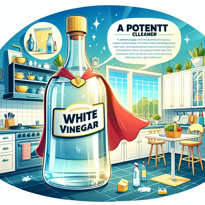 Fun Fact Image - Effectiveness of White Vinegar as a Natural Cleaning Agent