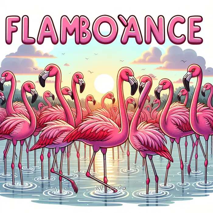 Fun Fact Image - A Gathering of Flamingos Is Referred to as a Flamboyance