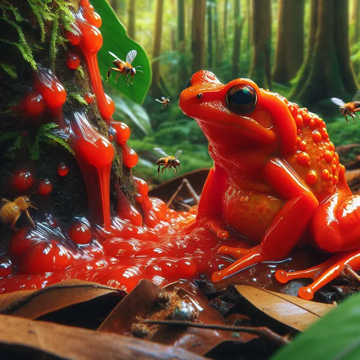 Fun Fact Image - Unique Defense Mechanism of the Fascinating Tomato Frogs