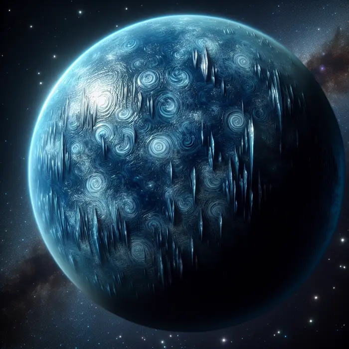 Fun Fact Image - Stunning Exoplanet With Sideways Glass Rain Phenomenon