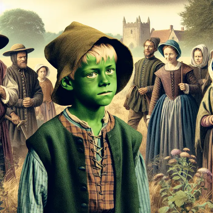 Fun Fact Image - The Mysterious Green-Skinned Children of Woolpit Legends