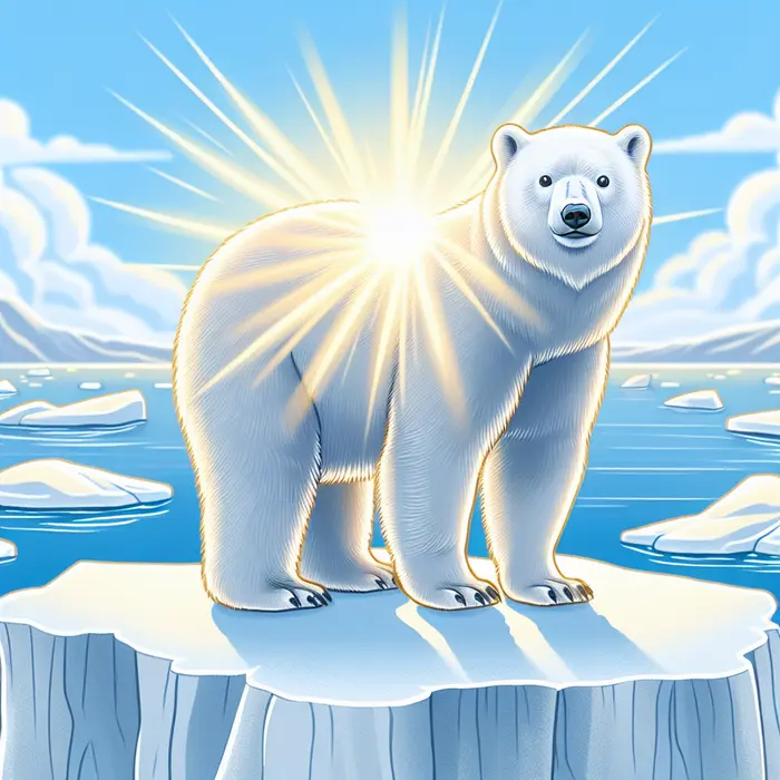 Fun Fact Image - The True Color of Polar Bear Fur: A Surprising Revelation