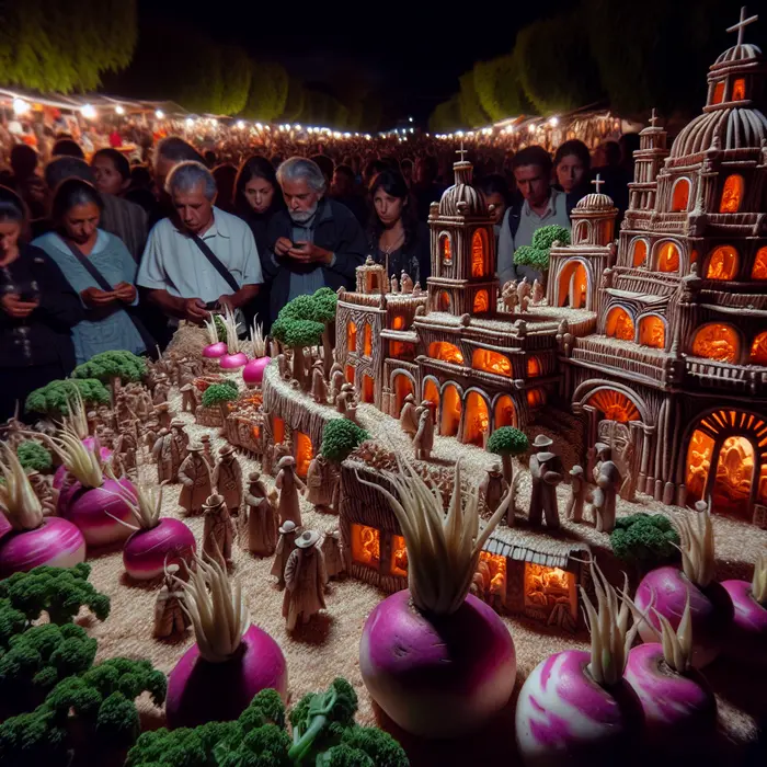 Fun Fact Image - Colorful Celebrations: Oaxaca's Annual Radish Festival