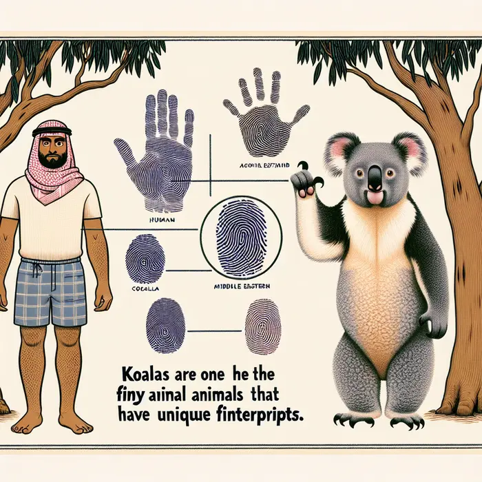 Fun Fact Image - Koalas Possess Distinctive Fingerprints Similar to Humans