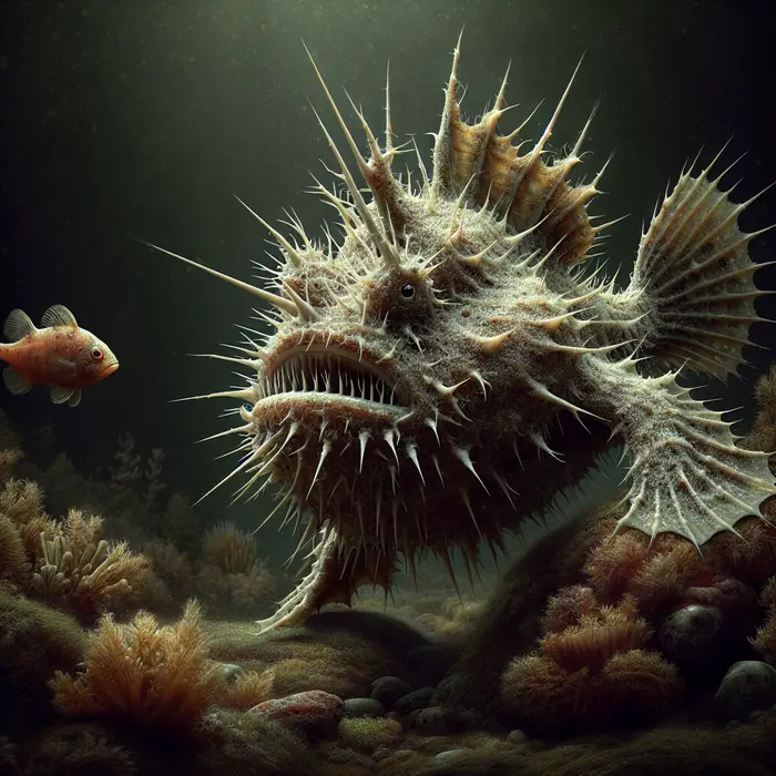 Fun Fact Image - Hairy Frogfish: Mastering the Art of Ambush Hunting