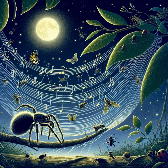 Fun Fact Image - Creating Melodies: The Musical Potential of Spider Silk