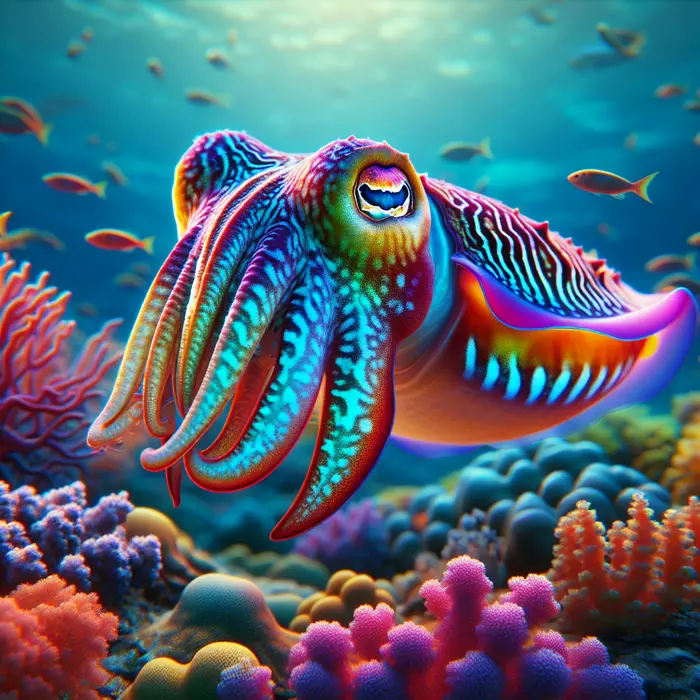 Fun Fact Image - The Fascinating Color-Changing Abilities of Cuttlefish