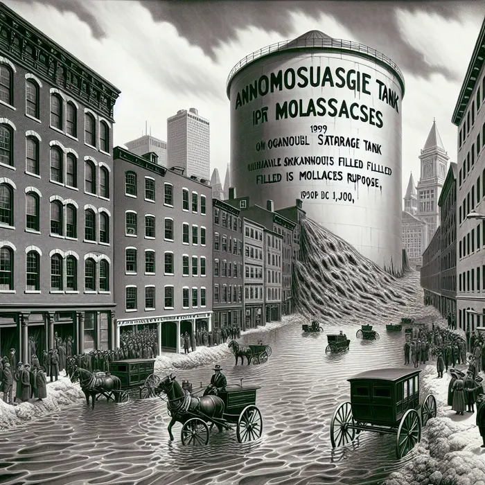 Fun Fact Image - Catastrophic Molasses Spill: A Sticky Disaster in History