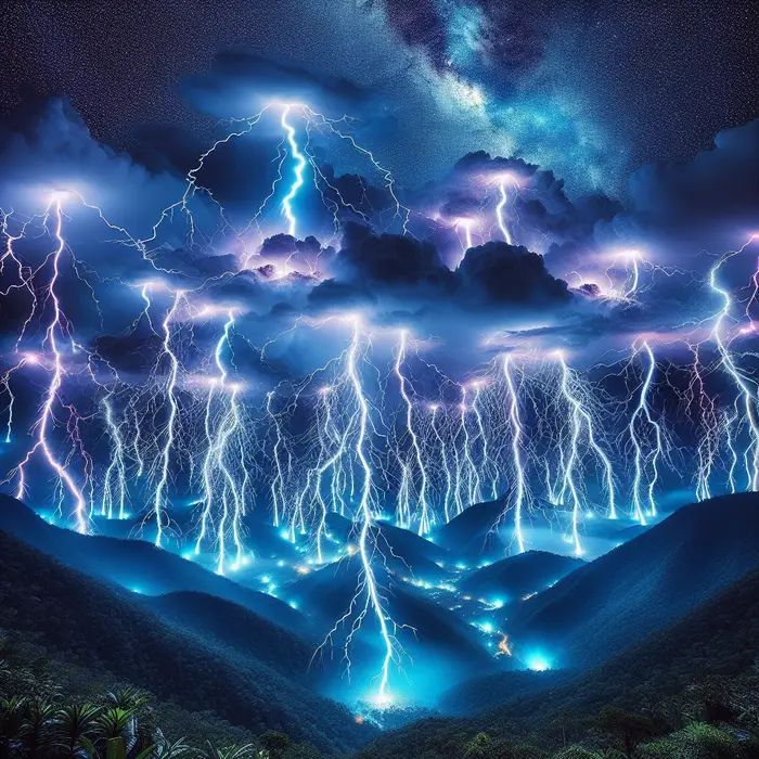 Fun Fact Image - The Perpetual Lightning Storm: Nature's Endless Light Show